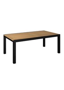 Ambia Garden Gartentisch , Anthrazit, Naturfarben , Holz, Metall , Akazie , massiv , rechteckig , eckig , 200-300x76x110 cm , Gartenm&ouml;bel, Gartentische, Gartentische
