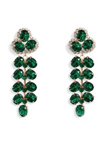 Pieces Ohrringe 'PCGILINARY' Damen Gr&ouml;&szlig;e One Size gold / gr&uuml;n