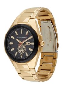Plein Sport, Hommes Montre &agrave; affichage analogique, or / noir