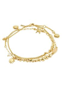 Pilgrim, Femmes Bracelet 'PRISM', or / blanc perle