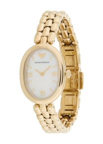 Emporio Armani, Femmes Montre &agrave; affichage analogique, or / blanc