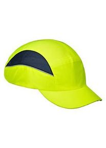 Portwest Anstosskappe PS59 AirTech, mit 50 mm langem Schirm, Bel&uuml;ftungsnetz, reflektierend, gr&ouml;ssenverstellbar, EVA und Nylon, gelb