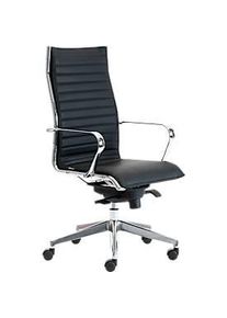 Chefsessel VANDA, Hochlehner, Climatex, mit Armlehnen, schwarz