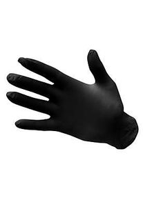 Portwest Einmalhandschuhe A925, ungepudert, strukturierte Oberfl&auml;che, Nitrilgummi, XL, schwarz, Box mit 100 St&uuml;ck