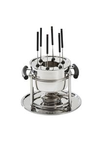 WMF Fondueset , Edelstahlfarben , Metall, Kunststoff , 11-teilig , Spritzschutz , Tischgrills & Fondues, Fondue-Sets
