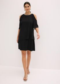 Blusenkleid in schwarz, Gr&ouml;sse 36, bonprix