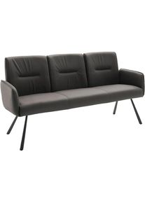 MCA furniture, MCA furniture Sitzbank &raquo;Delane&laquo; 1 Stk. tlg. Taschenfederkern, Lehnenkippfunktion, Armlehnen, beweglicher R&uuml;cken, anthrazit, schwarz, 