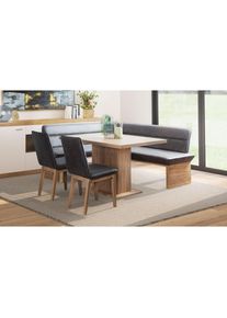 Goodproduct, GOODproduct Eckbankgruppe &raquo;Beluna + Cross Essecke Sitzgruppe Eckbank K&uuml;chenbank BESTSELLER&laquo; Set, Eckbank, 2 St&uuml;hle und Tisch, 4 tlg. 