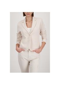 monari, Unisex, Blouson &raquo;Basic Piquee&laquo; ohne Kapuze Regular fit mit Reverskragen, beige, 34, Eleganter Blazer von monari