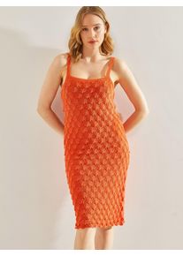Bianco Lucci Kleid Damen Gr&ouml;&szlig;e XS/XL orange