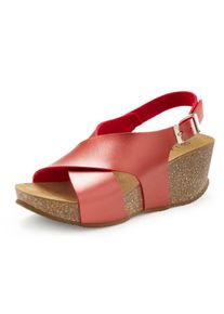 Lascana Witt Damen Sandalette, rot, Gr&ouml;&szlig;e 39, 100% Leder