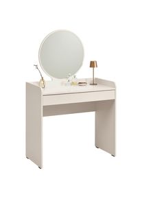 CARRYHOME Schminktisch , Kaschmir , Glas, Holzwerkstoff , 1 Schublade(n) Schubladen , rechteckig , Wange , 47x142x90 cm , Fsc, DIN EN ISO 14001, DIN EN ISO 9001, Made in Turkey , Schlafzimmer, Schminktische