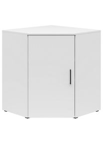 CARRYHOME Eckkommode , Weiss , Kunststoff , 2 F&auml;cher , 71.5x83x71.5 cm , FSC MIX , Typenauswahl, Beim&ouml;bel erh&auml;ltlich, stehend , Kleinm&ouml;bel, Kommoden, Kommoden