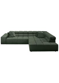 Hom&acute;in Hom`in Ecksofa , Hellgrau , Textil , F&uuml;llung: Schaumstoff , Ottomane rechts, L-Form , 317x213 cm , Blauer Engel, Goldenes M, Oeko-Tex&reg; Standard 100, DGM-Klimapakt , Typenauswahl, Lederauswahl, Stoffauswahl, Armteilvarianten, seitenverkehrt erh&auml;ltlich, Hocker erh&auml;ltlich, R&uuml;cken echt , Wohnzimmer, Sofas & Couches, Wohnlandschaften, Ecksofas