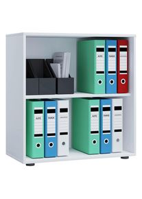 Mid.you Aktenregal , Weiss , Holzwerkstoff , 1 F&auml;cher , 70x74x37 cm , B&uuml;rom&ouml;bel, B&uuml;roregale, Aktenregale