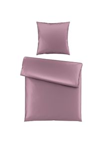 Novel Bettw&auml;scheset , Mauve , Textil , Uni , 160x210 cm , pflegeleicht, atmungsaktiv, schadstoffgepr&uuml;ft , Heimtextilien, Bettw&auml;sche, Bettw&auml;sche, Satin Bettw&auml;sche