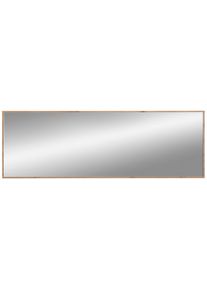 Voleo Wandspiegel , Eiche Artisan , Glas, Holzwerkstoff , rechteckig , 180x60x2 cm , Facettenschliff, waagrecht montierbar , Garderobe, Garderobenspiegel