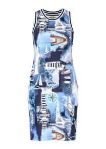 Marc Cain - &Auml;rmelloses Jersey-Kleid, multicolor, Gr. 38, Baumwolle