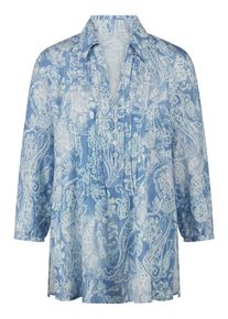 Peter Hahn - Long-Bluse, blau, Gr. 40, Viskose