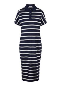 Peter Hahn - Polo-Strickkleid, blau, Gr. 36, Baumwolle