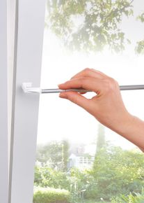 Tringle extensible &agrave; fixer en argent40-60 cm, Couleur/Motif: blanc/argent&eacute;, bonprix