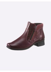 Witt Damen Stiefelette, bordeaux, Gr&ouml;&szlig;e 39, 40% Glattleder, 40% Lackleder, 20% Veloursleder