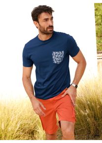 Catamaran Witt Herren Kurzarmshirt mit bedruckter Brusttasche, dunkelblau, Gr&ouml;&szlig;e 48/50, 100% Baumwolle