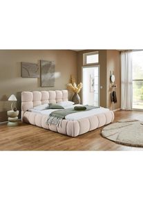 ATLANTIC HOME COLLECTION, ATLANTIC HOME COLLECTION Polsterbett Polsterbett, Bezug mit Melange-Effekt, creme, 100% PES, Chenille