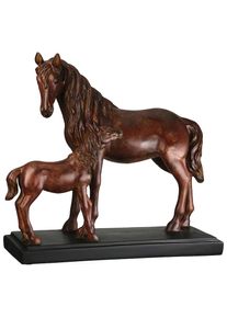 Gilde, Gilde Tierfigur &raquo;Skulptur Pferd Merlin&laquo; H&ouml;he: 32,5 cm, braun, Kunstharz, B/H/T: 36,5 cm x 32,5 cm x 14 cm