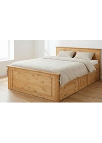 Goodproduct, GOODproduct Massivholzbett &raquo;Hugo, hohe Belastbarkeit! FSC zertifiziertes Massivholz, Landhausstil&laquo; Breite/Belastbarkeit 180cm/200KG, 