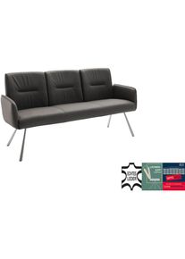 MCA furniture, MCA furniture Sitzbank &raquo;Delane&laquo; 1 Stk. tlg. Taschenfederkern, Lehnenkippfunktion, Armlehnen, beweglicher R&uuml;cken, anthrazit, 