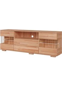 Goodproduct, GOODproduct Sideboard &raquo;VETRO Teilmassiv, Fronten Massivholz, Wohnzimmer, Stauraum,Griffmulde&laquo; B/T/H:180/40/63cm, 2Schubladen, 4 