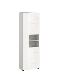 Welltime, Welltime Hochschrank &raquo;Biel, 190 cm, 3 T&uuml;ren, 2 offene F&auml;cher&laquo; 1 Stk. tlg. T&uuml;ranschlag wechselbar, modernes Design, Badschrank, Unterschrank,