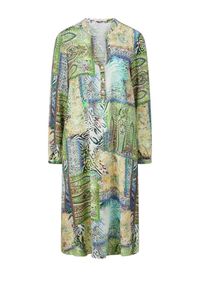 Peter Hahn - Kleid mit Rundhals-Ausschnitt, multicolor, Gr. 48, Viskose