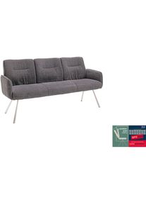 MCA furniture, MCA furniture Sitzbank &raquo;Delane&laquo; 1 Stk. tlg. Taschenfederkern, Lehnenkippfunktion, Armlehnen, beweglicher R&uuml;cken, anthrazit, 