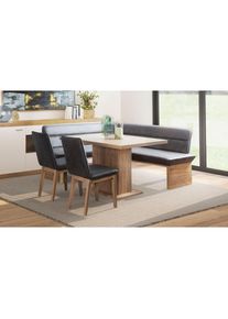 Goodproduct, GOODproduct Eckbankgruppe &raquo;Beluna + Cross Essecke Sitzgruppe Eckbank K&uuml;chenbank BESTSELLER&laquo; Set, Eckbank, 2 St&uuml;hle und Tisch, 4 tlg. 