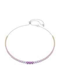 Swarovski Kette Damen Gr&ouml;&szlig;e One Size gelb / lila / rosa / silber