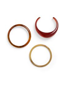 Pieces Armband 'PCKELLY' Damen Gr&ouml;&szlig;e One Size honig / hummer / feuerrot