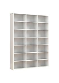 Mid.you Regal , Weiss , Holzwerkstoff , 18 F&auml;cher , 105x136x19 cm , stehend , Wohnzimmer, Regale, B&uuml;cherregale