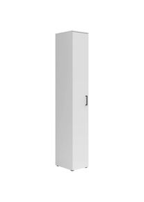 Mehrzweckschrank , Weiss , Kunststoff , 5 F&auml;cher , 30x195x40 cm , FSC MIX , erweiterbar, stehend , Waschk&uuml;che, Mehrzweckschrank