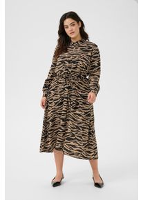 Kaffe Curve Blusenkleid Damen Gr&ouml;&szlig;e 44 mokka / schwarz Sommerkleid