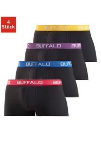 Buffalo Boxershorts Herren Gr&ouml;&szlig;e M gelb / lila / rot / schwarz