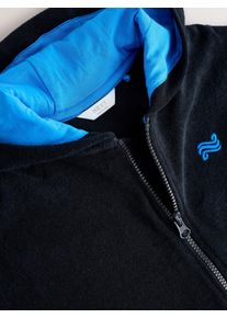 next Bademantel Jungen Gr&ouml;&szlig;e 176 azur / schwarz