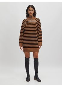 EDITED Strickkleid 'Marwa' Damen Gr&ouml;&szlig;e L braun / schwarz
