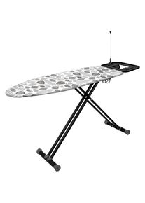 Homeware B&uuml;gelbrett , Textil , 42.5x165x8 cm , Kabelhalterung, integrierte Steckdose, Abstellfl&auml;che f&uuml;r B&uuml;gelstation , Haushalt & Reinigung, W&auml;schepflege, B&uuml;gelbretter & Bez&uuml;ge