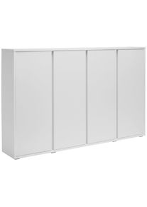 Xora Schuhschrank , Weiss , Kunststoff , 18 F&auml;cher , 192.7x120x33.8 cm , Typenauswahl, stehend , Garderobe, Schuhaufbewahrung, Schuhschr&auml;nke