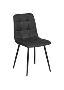 Livetastic Vierfussstuhl , Grau , Holz, Metall, Textil , Pappel , Sperrholz , konisch , 44.5x86x54.5 cm , Esszimmer, St&uuml;hle, Polsterst&uuml;hle