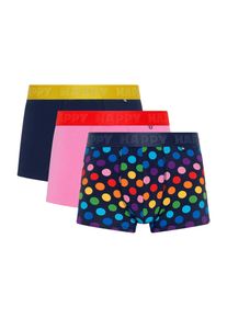 Happy Socks Boxershorts Herren Gr&ouml;&szlig;e L navy / gelb / pink / himbeer