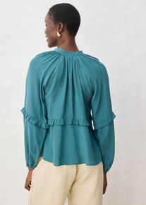 Tunika mit Seide in petrol, Gr&ouml;sse 38, bonprix