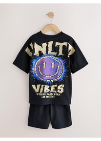 next, Gar&ccedil;ons Set, violet / noir / blanc